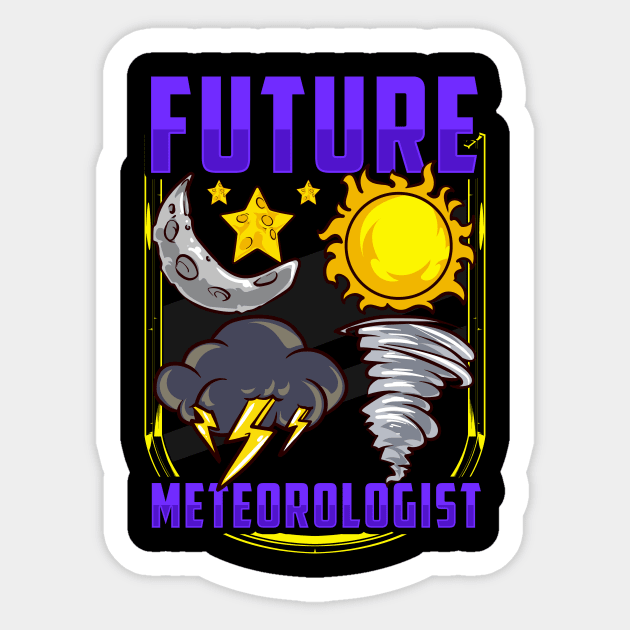 Cute & Funny Future Meteorologist Tornado Sticker by theperfectpresents